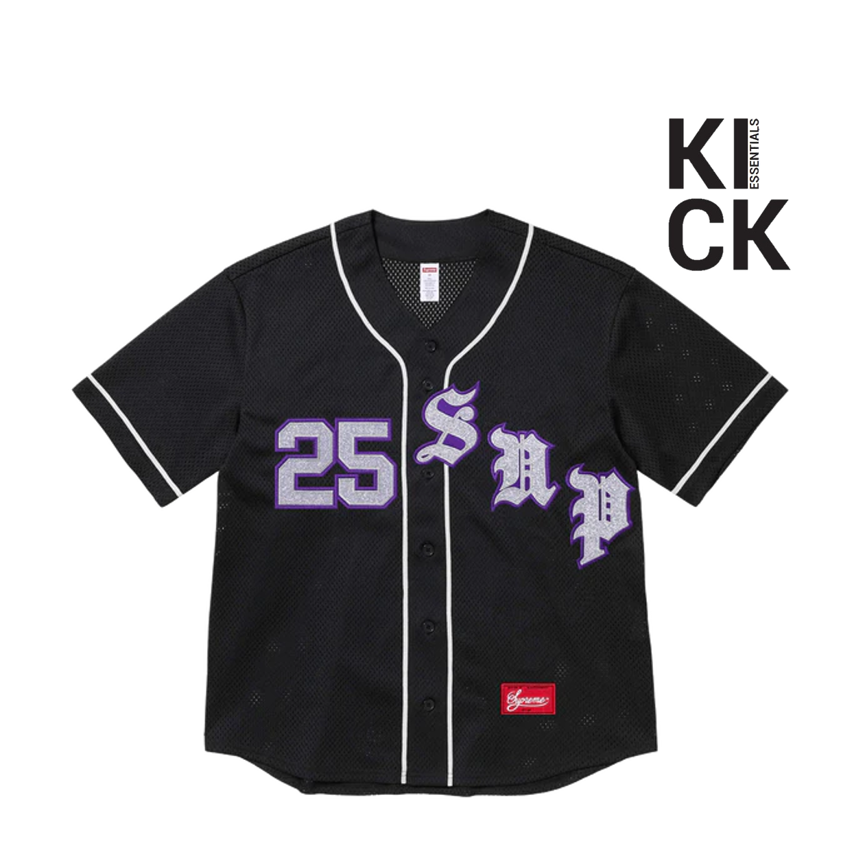 SUPREME JERSEY 'OLD ENGLISH BLACK'