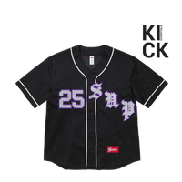 SUPREME JERSEY 'OLD ENGLISH BLACK'