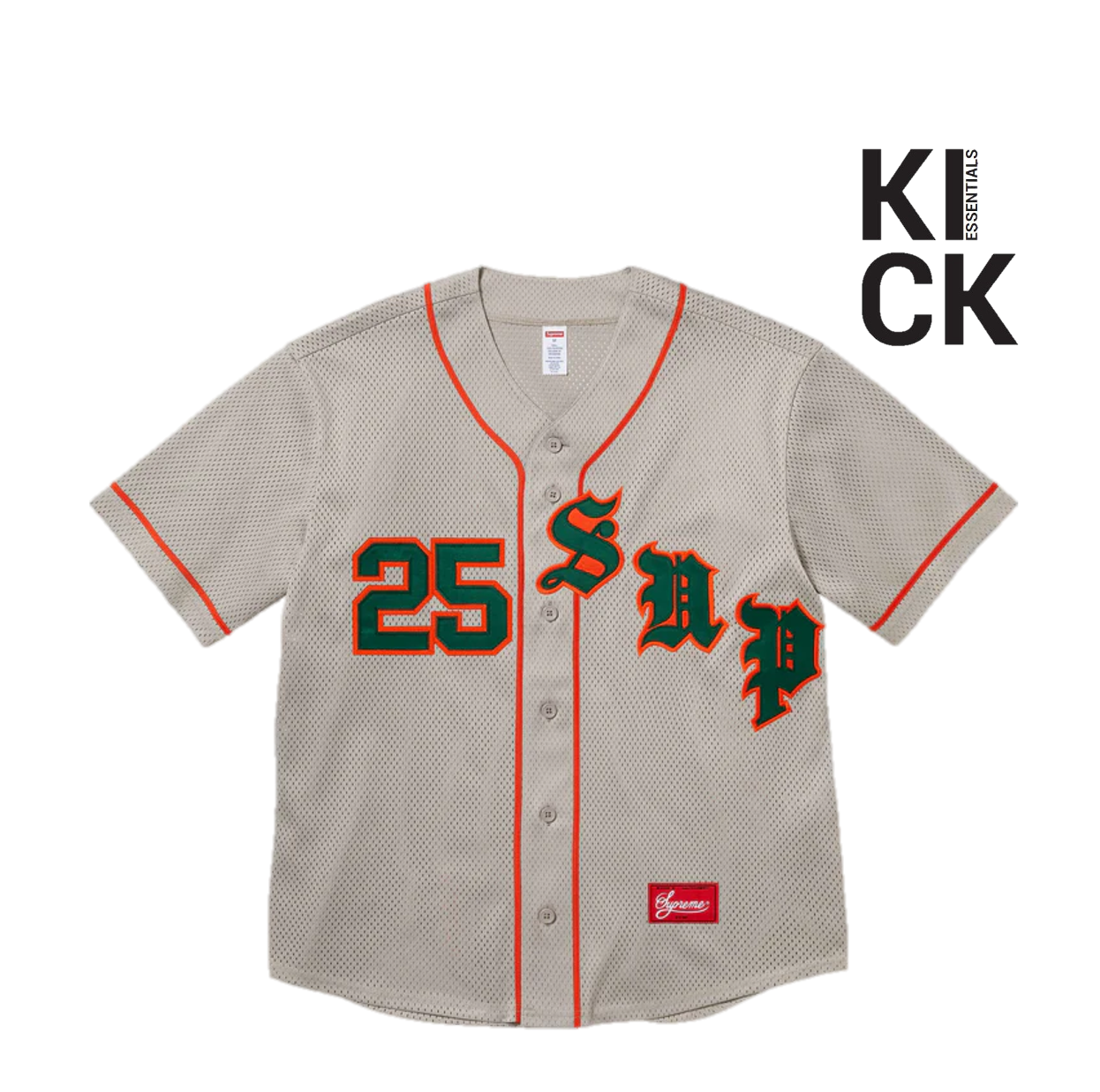 SUPREME JERSEY 'OLD ENGLISH GREY'