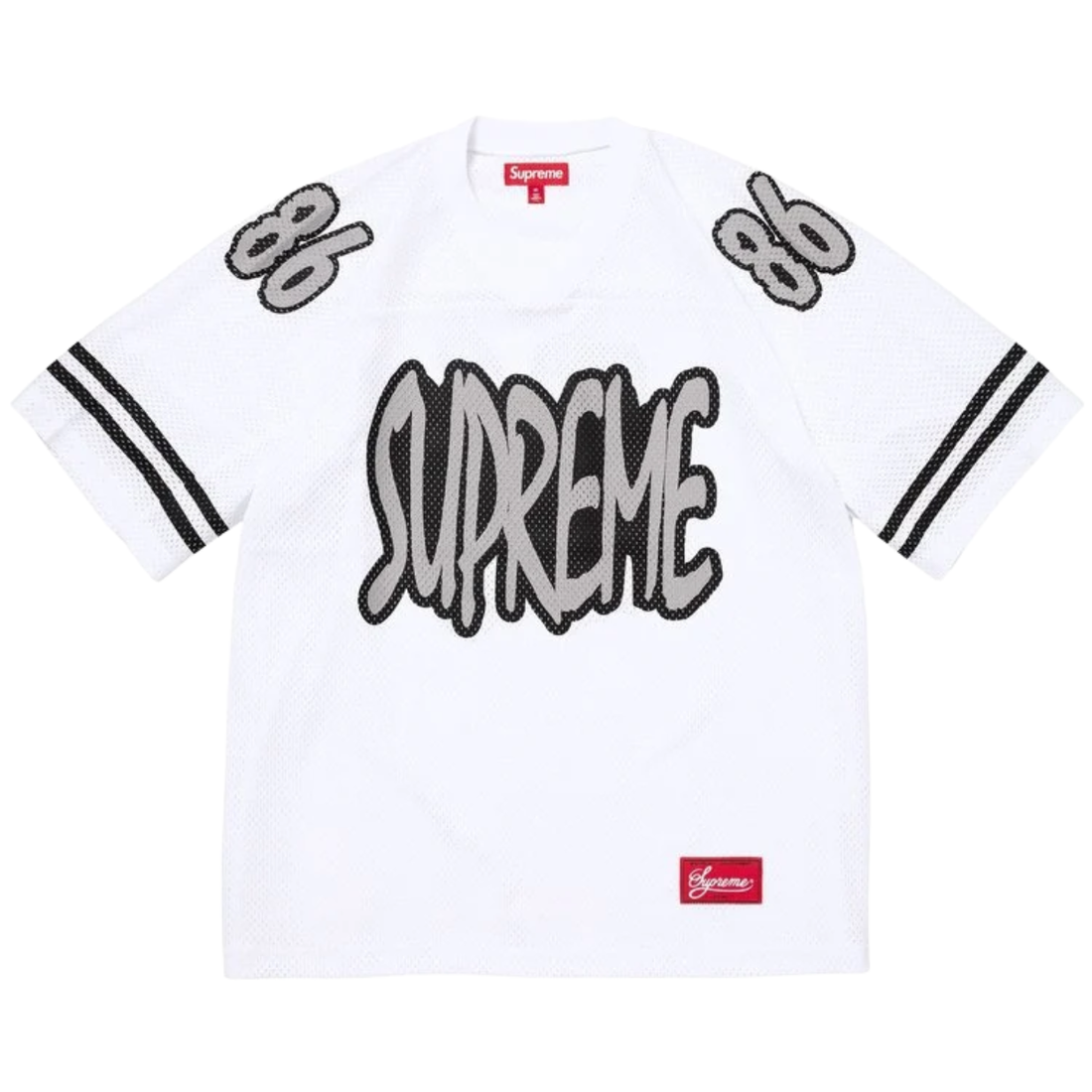 SUPREME JERSEY 'REFLECTIVE FOOTBALL WHITE'