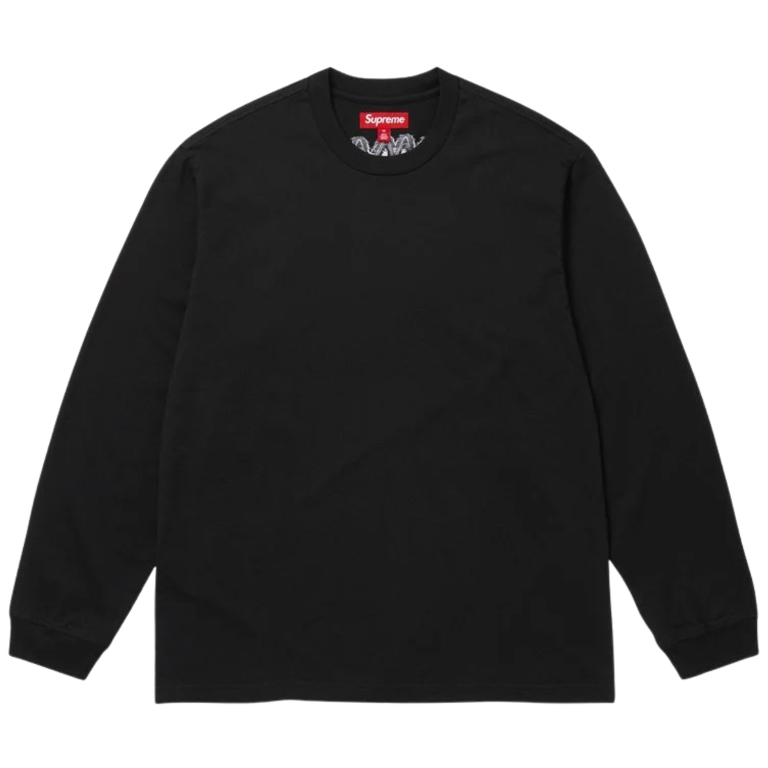 SUPREME LONGSLEEVE 'INTARSIA BLACK'