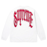 SUPREME LONGSLEEVE 'INTARSIA WHITE'