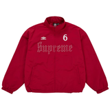 SUPREME TRACK JACKET 'UMBRO RHINESTONE RED'