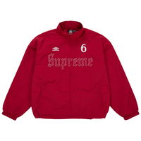SUPREME TRACK JACKET 'UMBRO RHINESTONE RED'