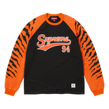 SUPREME LONGSLEEVE 'TIGER RAGLAN ORANGE BLACK'