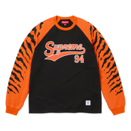 SUPREME LONGSLEEVE 'TIGER RAGLAN ORANGE BLACK'