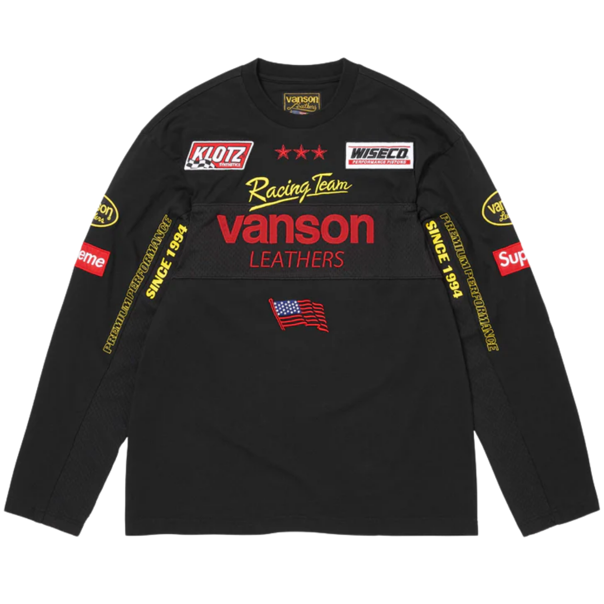 SUPREME LONGSLEEVE 'VANSON BLACK'