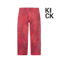 SUPREME PANT 'REFLECTIVE DOUBLE KNEE RED (FW25)'