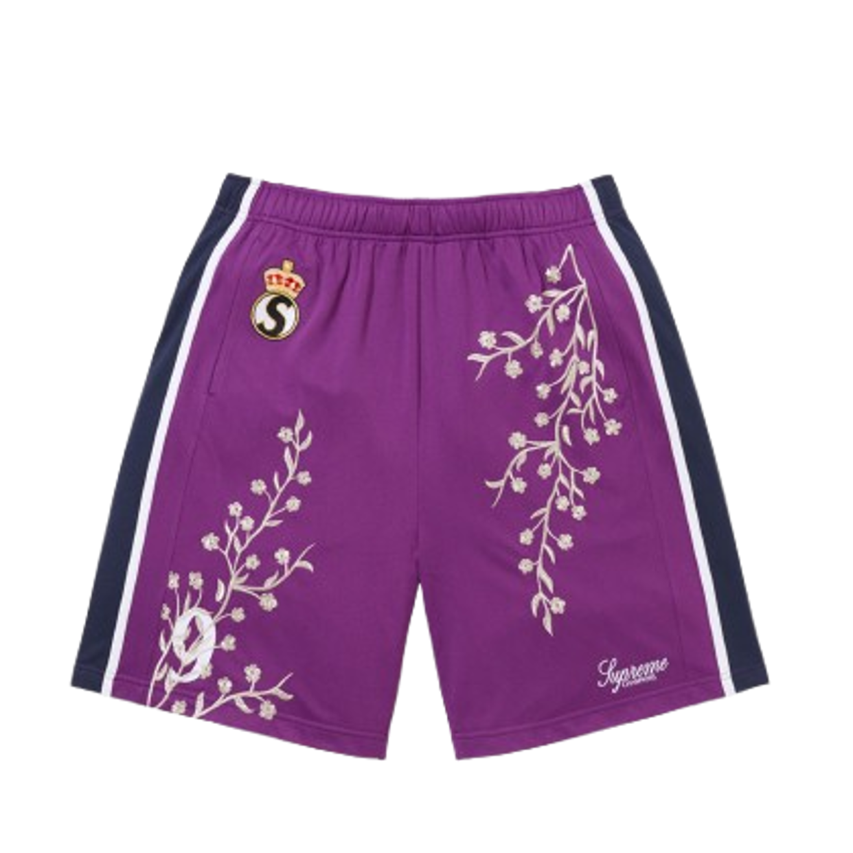 SUPREME SHORT 'JERSEY FLORAL PURPLE'