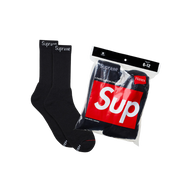 SUPREME SOCKS 'HANES BLACK 4PACK'