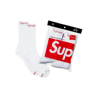 SUPREME SOCKS 'HANES WHITE 4PACK'
