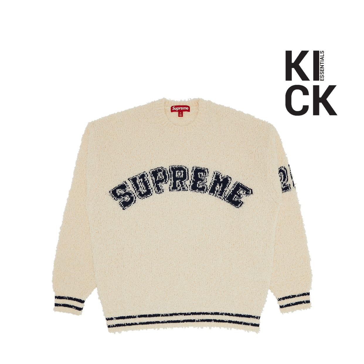 SUPREME SWEATER 'TEXTURED ARC CREAM'
