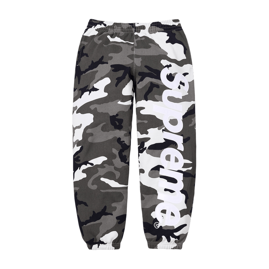 SUPREME SWEATPANT 'SATIN APPLIQUE SNOW CAMO'