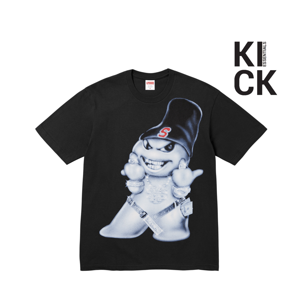 SUPREME TEE 'SNOWMAN BLACK'