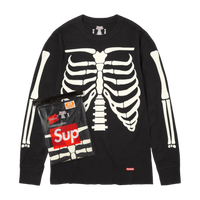 SUPREME TEE 'BONES THERMAL BLACK'
