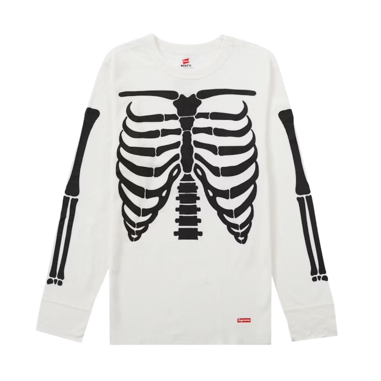 SUPREME TEE 'BONES THERMAL NATURAL'