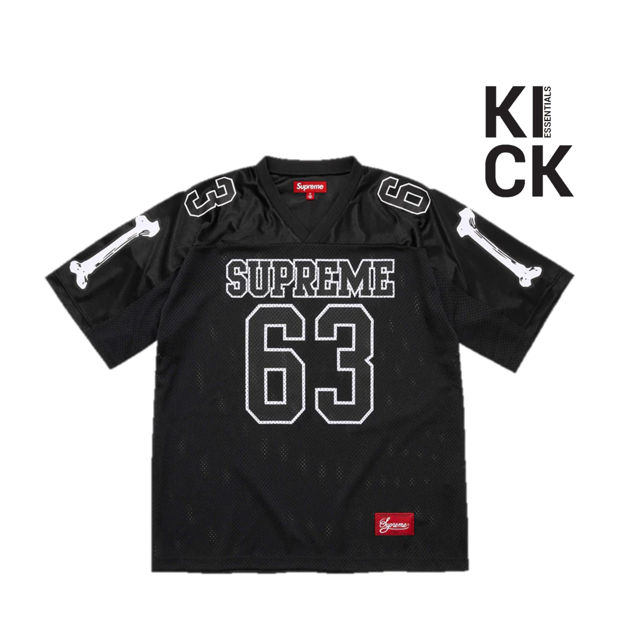 SUPREME JERSEY 'BONES BLACK (FW25)'