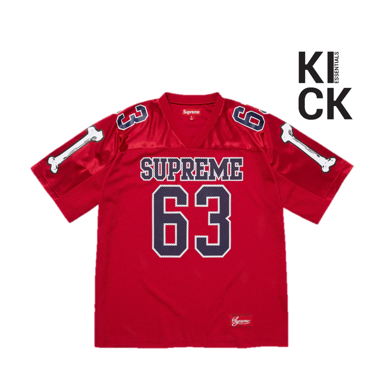 SUPREME JERSEY 'BONES RED (FW25)'