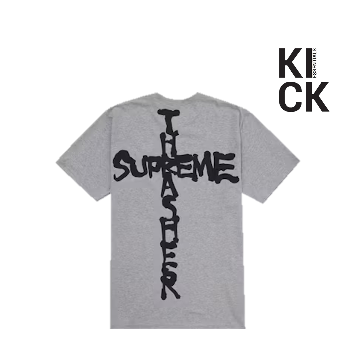 SUPREME TEE 'THRASHER HEATHER GREY'