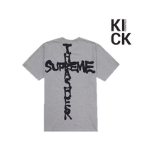 SUPREME TEE 'THRASHER HEATHER GREY'