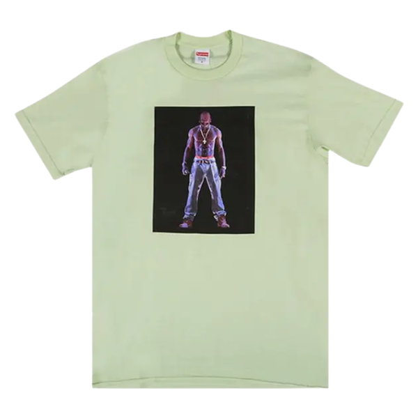 SUPREME TEE 'TUPAC HOLOGRAM PALE MINT'
