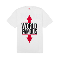 SUPREME TEE 'WORLD FAMOUS WHITE'