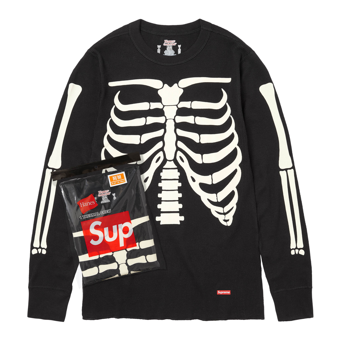 Supreme Thermal 'Hanes Bones Black'