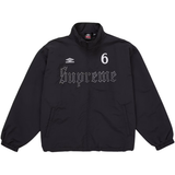 SUPREME TRACK JACKET 'UMBRO RHINESTONE BLACK'