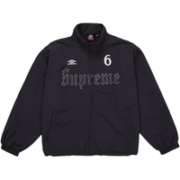 SUPREME TRACK JACKET 'UMBRO RHINESTONE BLACK'