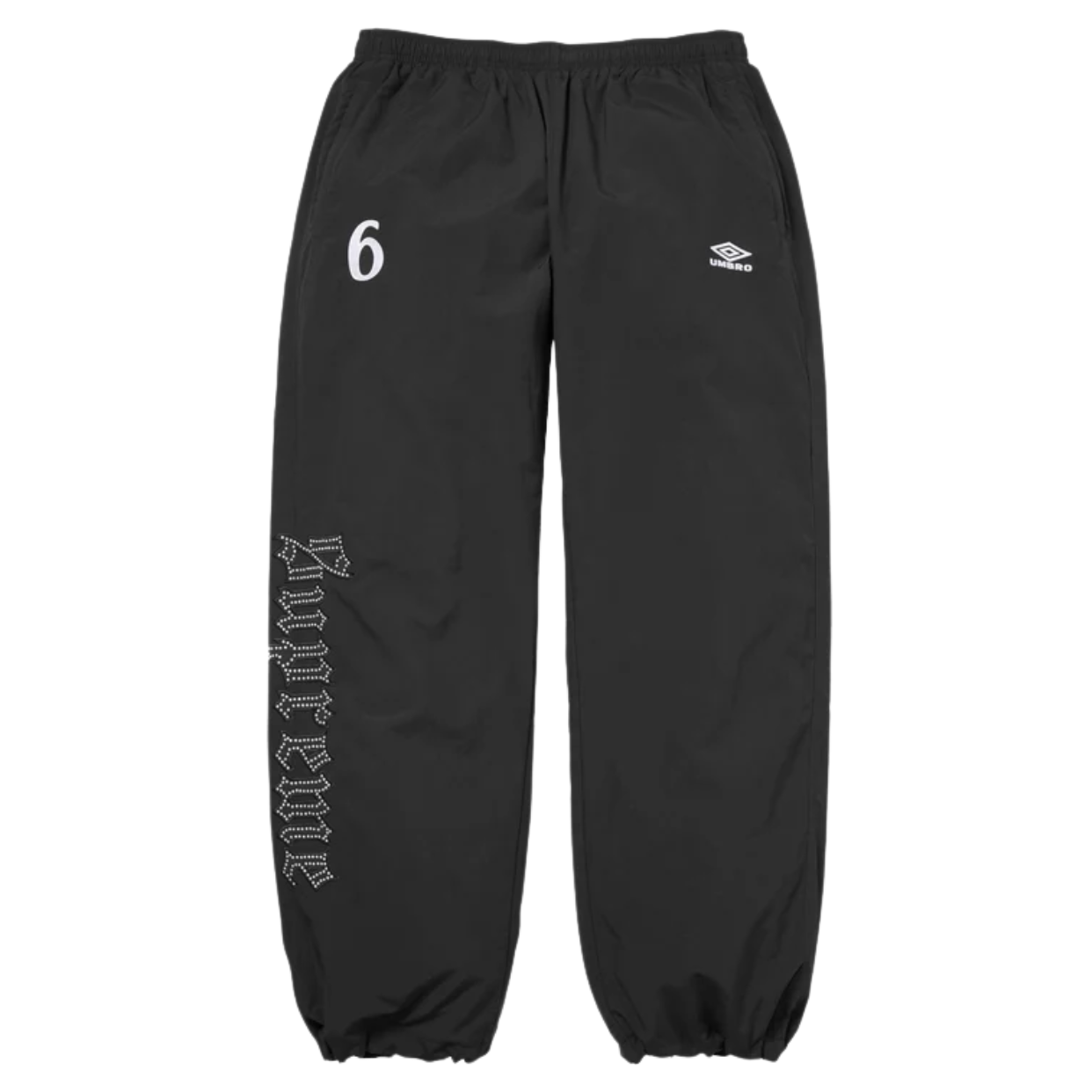 SUPREME TRACK PANT 'UMBRO RHINESTONE BLACK'