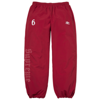 SUPREME TRACK PANT 'UMBRO RHINESTONE RED'