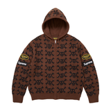 SUPREME ZIP-UP 'VANSON LEATHERS SKULL BROWN'