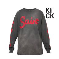 SAINT MICHAEL LONGSLEEVE 'FOOTPRINT BLACK'