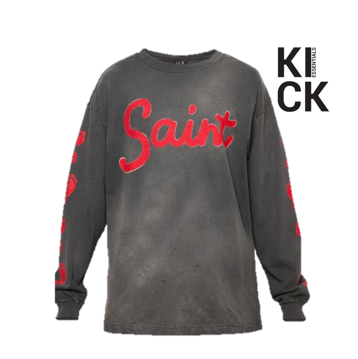 SAINT MICHAEL LONGSLEEVE 'FOOTPRINT BLACK'