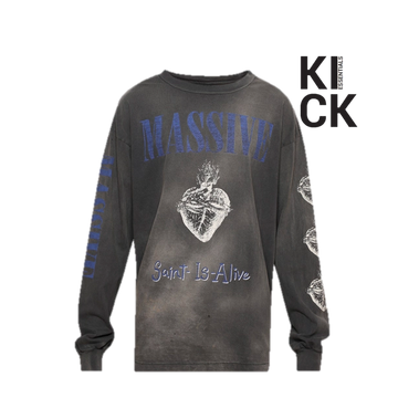 SAINT MICHAEL LONGSLEEVE 'MASSIVE BLACK'