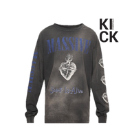 SAINT MICHAEL LONGSLEEVE 'MASSIVE BLACK'