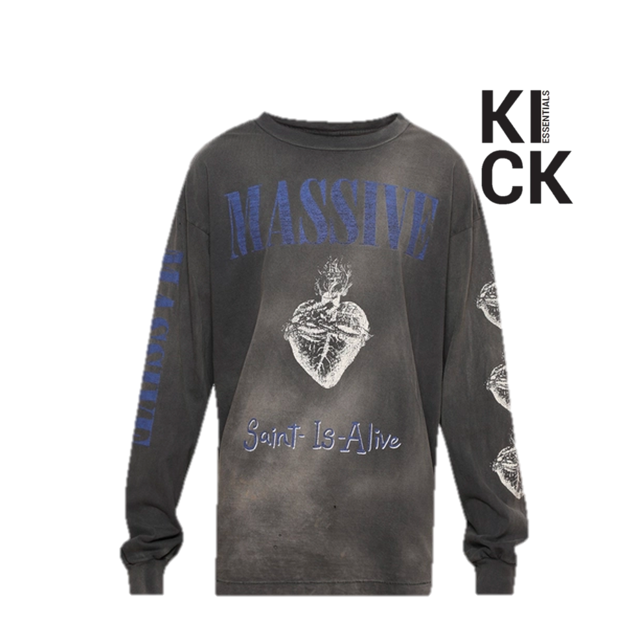 SAINT MICHAEL LONGSLEEVE 'MASSIVE BLACK'