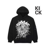 SPIDER HOODIE 'BLACK WHITE WEB'