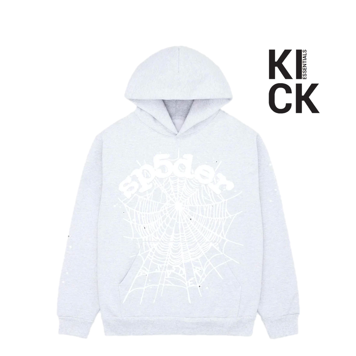 SPIDER HOODIE 'GREY WHITE WEB'