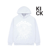SPIDER HOODIE 'GREY WHITE WEB'