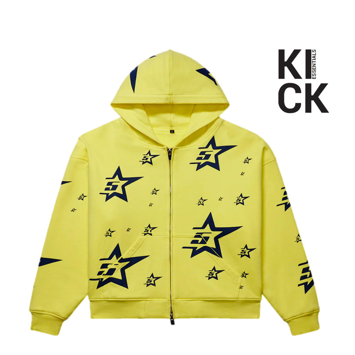 SPIDER HOODIE 'ZIP YELLOW STAR'