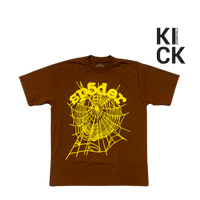 SPIDER TEE 'OG WEB BROWN'