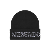 SUPREME BEANIE 'NEW ERA OLD ENGLISH BLACK'