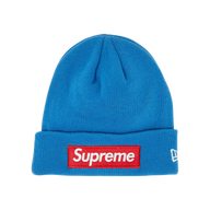 SUPREME BEANIE 'BLUE RED LOGO'