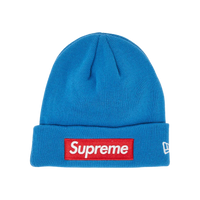 SUPREME BEANIE 'BLUE RED LOGO'