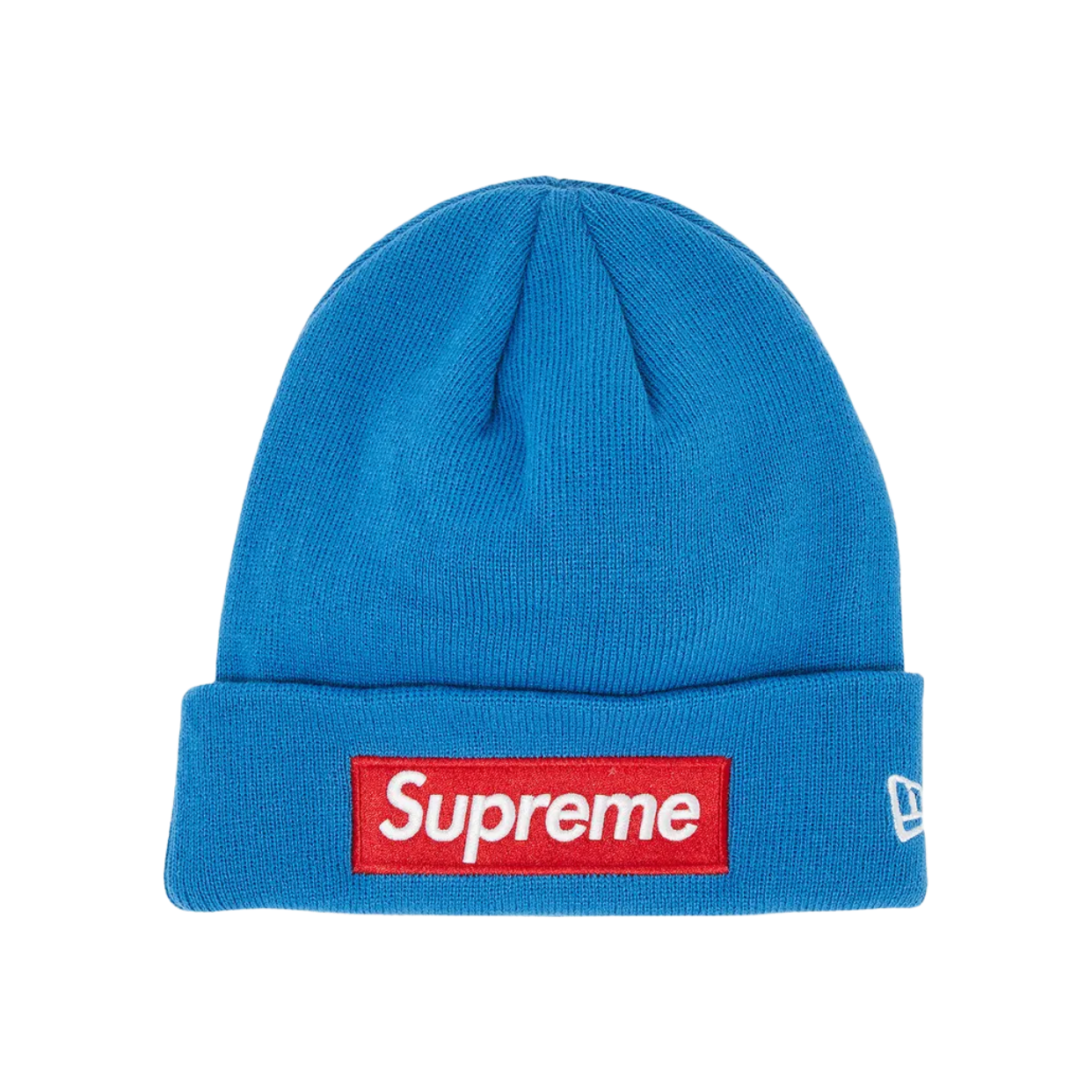 SUPREME BEANIE 'BLUE RED LOGO'