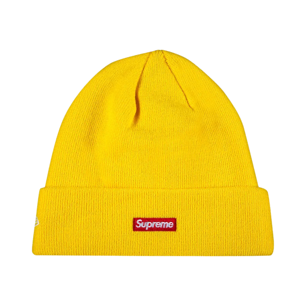 SUPREME BEANIE 'YELLOW RED LOGO'
