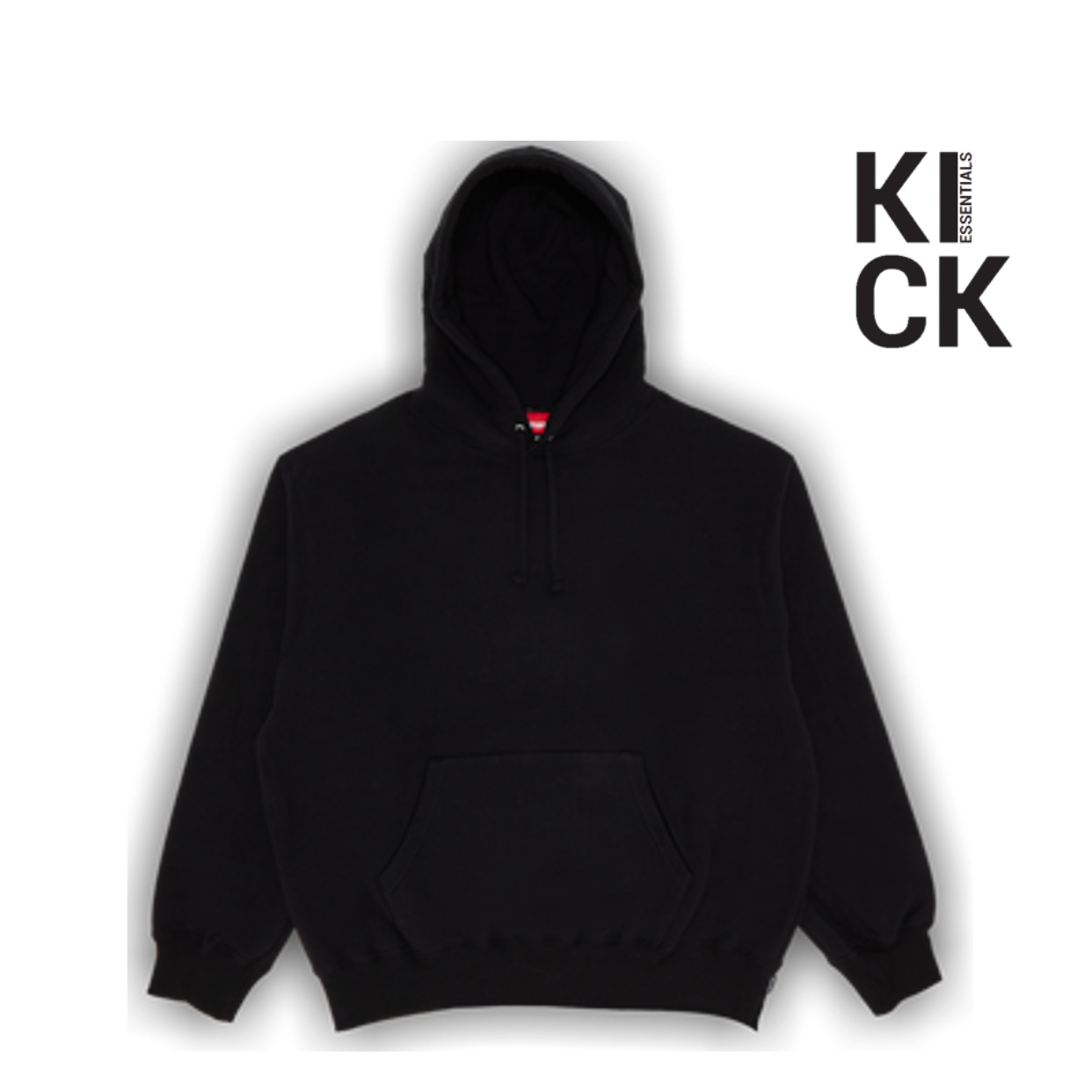 SUPREME HOODIE 'APPLIQUE SATIN BLACK'