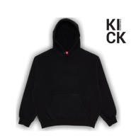 SUPREME HOODIE 'APPLIQUE SATIN BLACK'