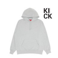 SUPREME HOODIE 'APPLIQUE SATIN HEATHER GREY'